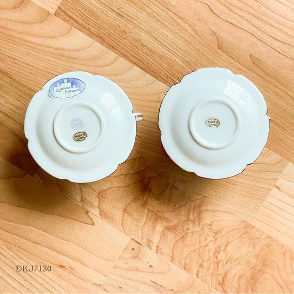 Avon Ceramic Floral Teapot Tea Light Holder With Two Teacup Candles - Picture 13 of 15